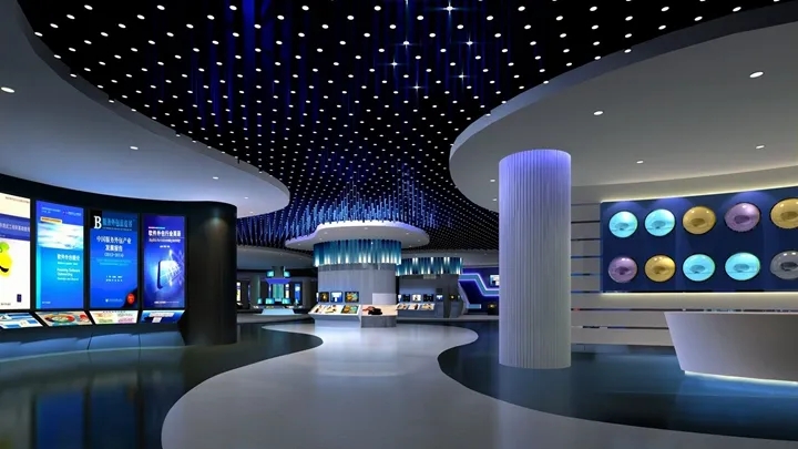 展廳設(shè)計(jì)中互動(dòng)投影效果的展示